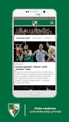 Kauno „Žalgiris“ android App screenshot 9