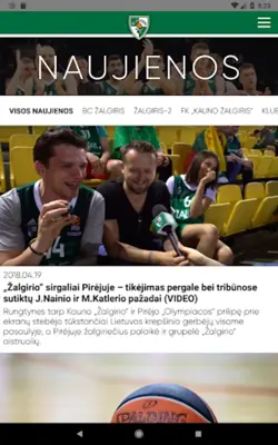 Kauno „Žalgiris“ android App screenshot 5